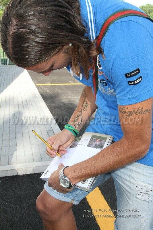 10.06.2013 SPEZIA VECCHIE GLORIE FERDEGHINI Cesarini firma autografi