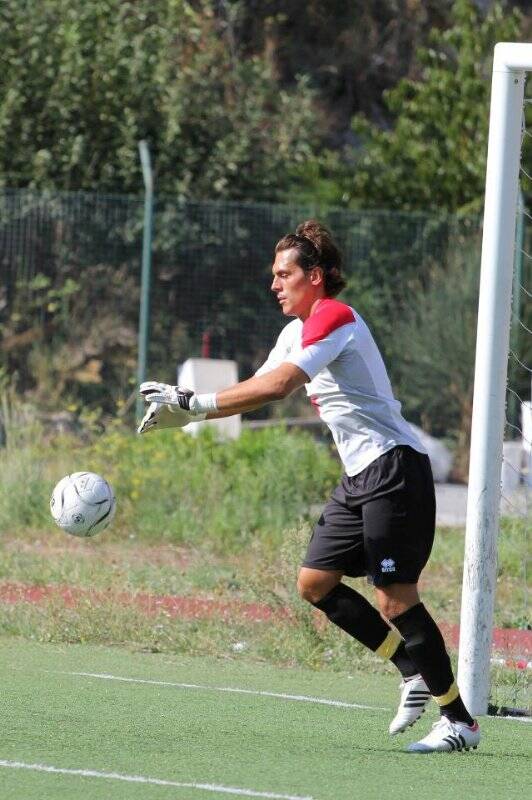 Giorgio Sangalli portiere dell'Athletic Club Liberi autore di un grande gesto domenica scorsa.