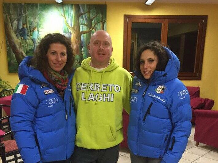 Chiara Costazza, Federica Brignone e Marco Giannarelli