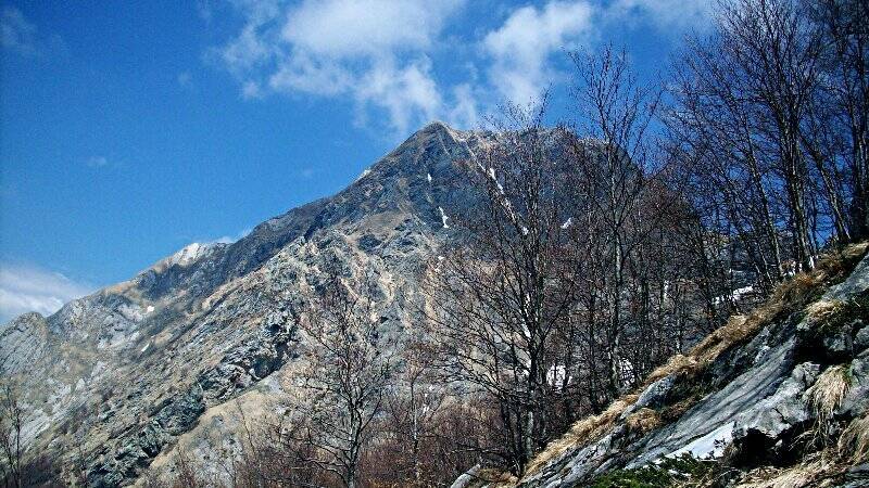Alpi Apuane, il Monte Pisanino dalla Foce di Cardeto (2010)