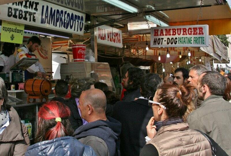 Fiera di San Giuseppe, coda per il lampredotto