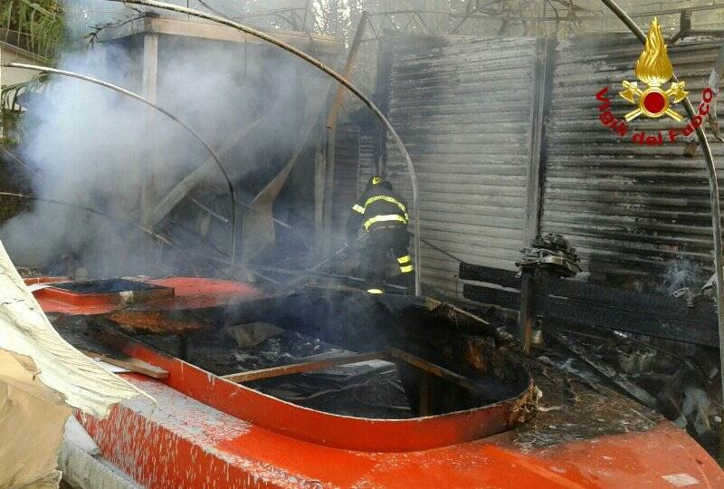 I Vigili del fuoco in azione