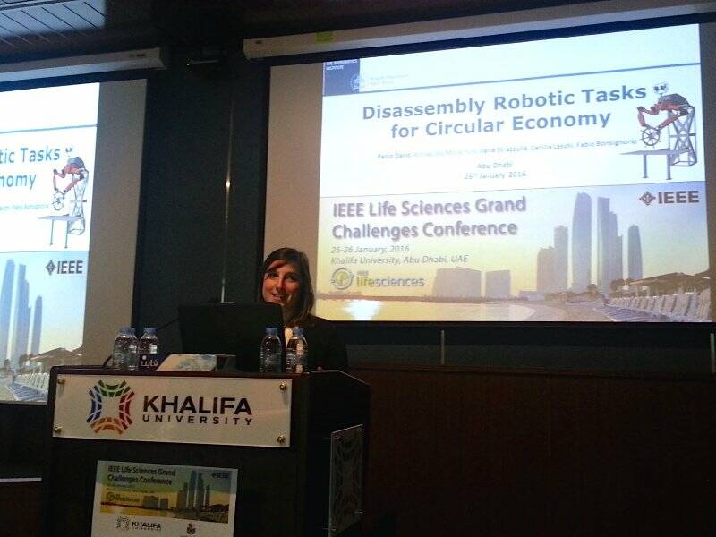 L'intervento di Annagiulia Morachioli all'IEEE Life Sciences Grand Challenges Conference