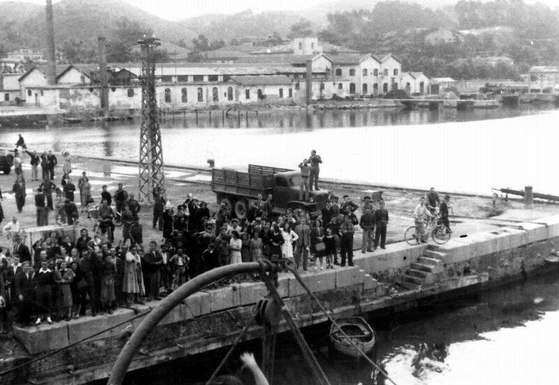 La partenza delle navi Exodus, Fede e Fenice nel maggio del 1946