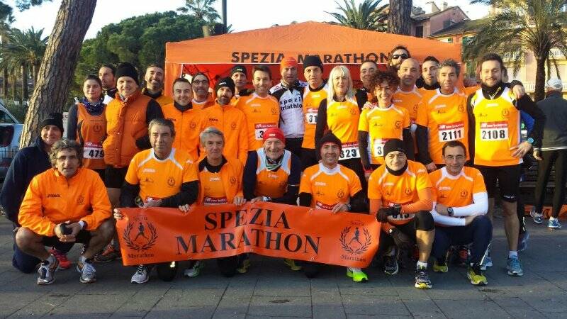 Gli atleti di Spezia Marathon
