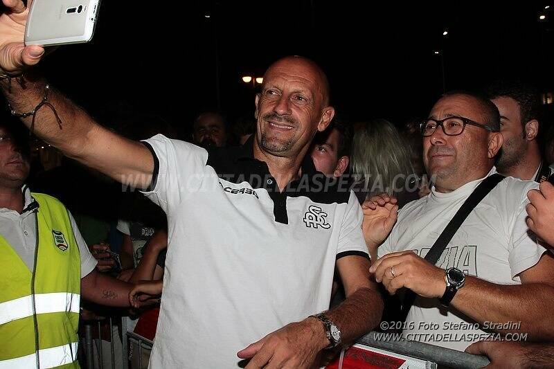 Presentazione Spezia Calcio in piazza Europa