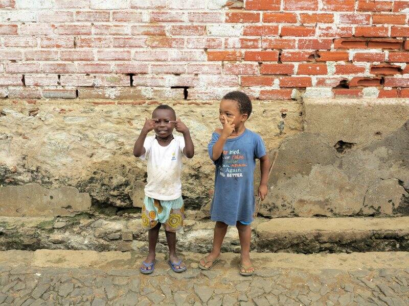 Sao Tomè, roça di Boa Entrada (piantagione già coloniale), bambini    (2016)