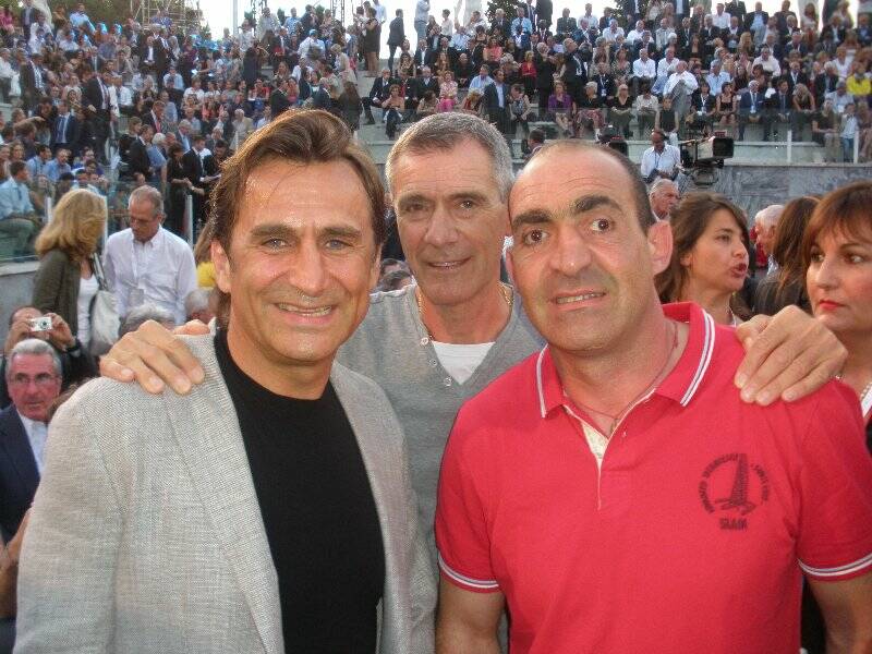 Lorenzo Ricci con Pino Pagano e Alex Zanardi