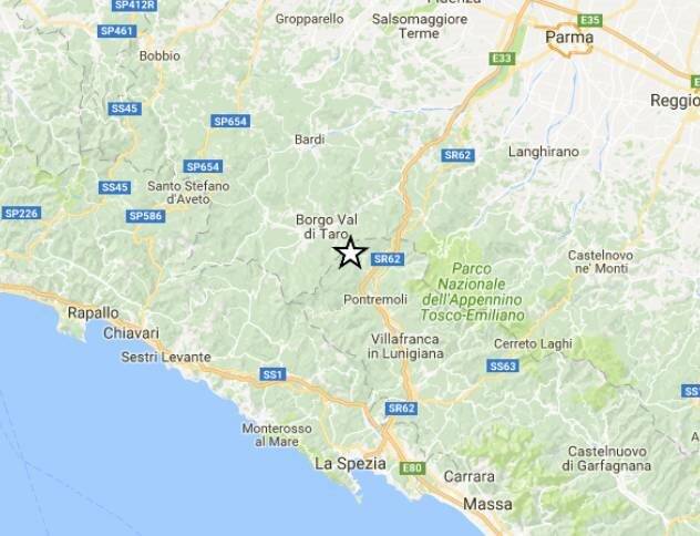 Terremoto del 21 novembre 2016 a Borgo Taro