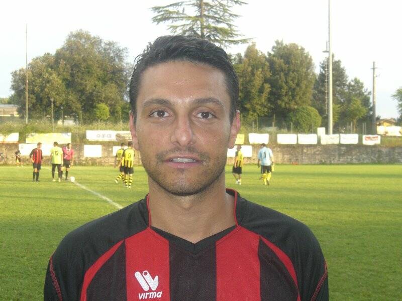 Il "Sicario" Marco Caleo con la maglia rossonera del Don Bosco Spezia.
