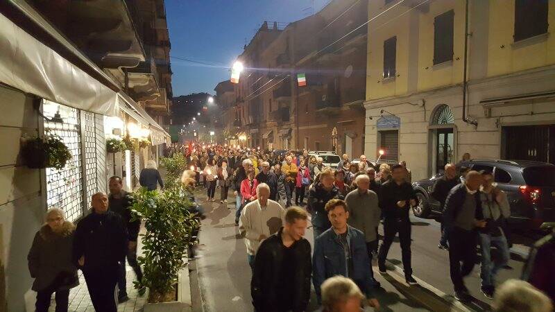 La fiaccolata del 25 aprile a Migliarina