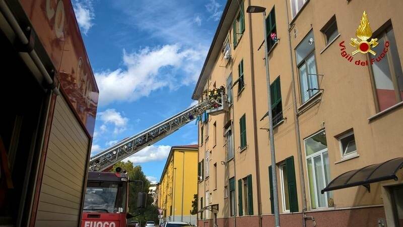 Vigili del fuoco in azione