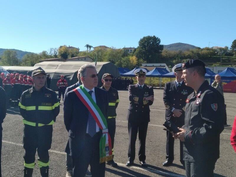 Peracchini all’esercitazione del reparto di Soccorso del 2° Battaglione Carabinieri “Liguria” e del 1° Reggimento Carabinieri “Piemonte”