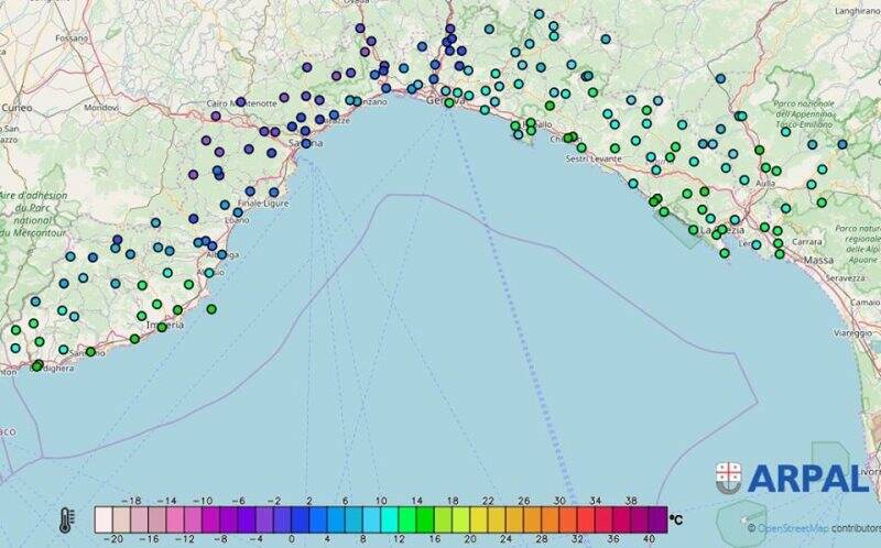 Le temperature della notte