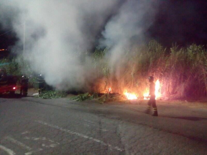 Incendio nella zona retroportuale di Santo Stefano, 17 agosto 2017