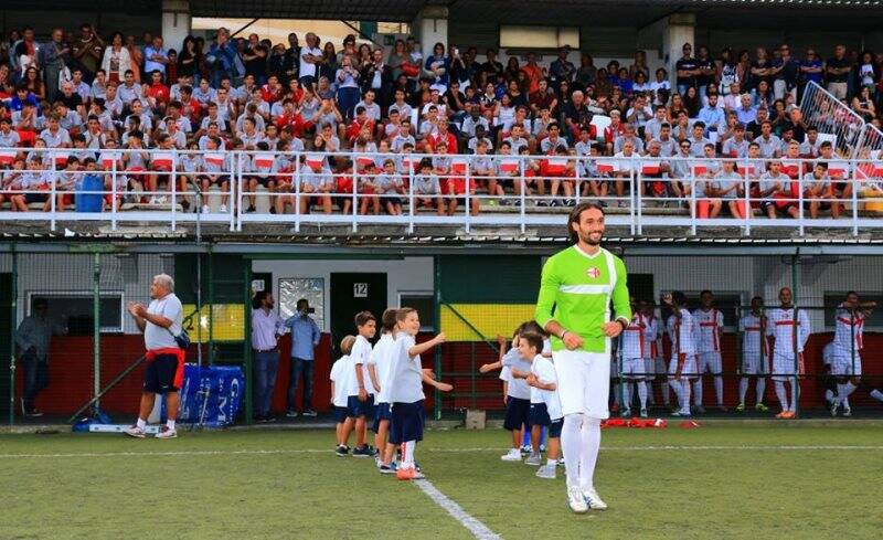 Edoardo Grosso ai tempi della sua militanza nella Genova Calcio.