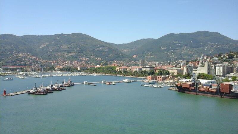 La Spezia vista dal mare