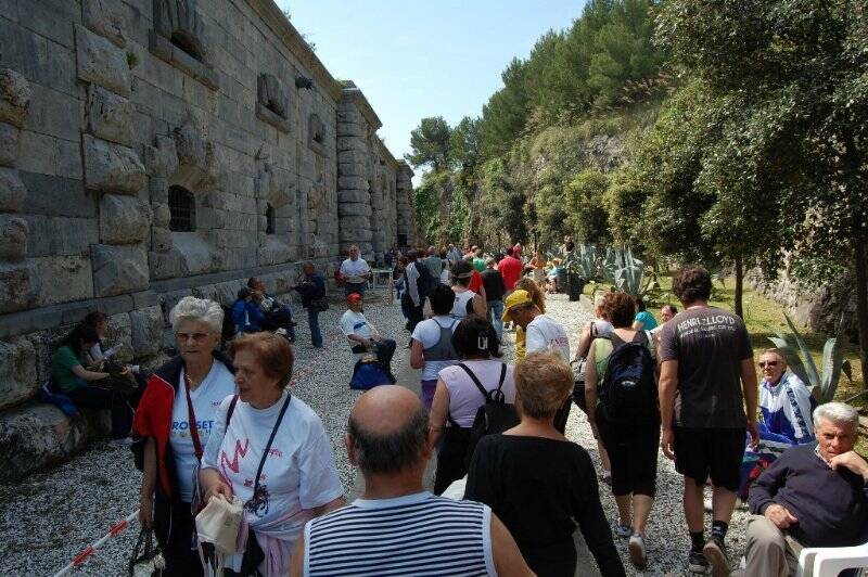 La partenza dalla Fortezza Umberto I