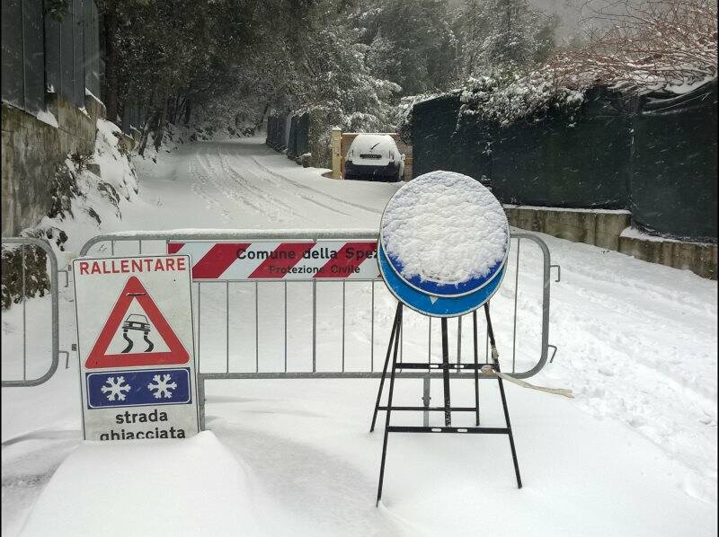 Obbligo di catene sul Parodi