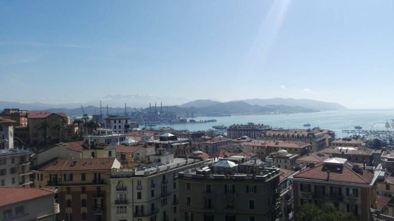 La vista del golfo da Castello San Giorgio