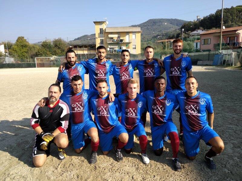 La formazione del La Miniera nella partita d'esordio contro l'Olimpia Piana Battolla.