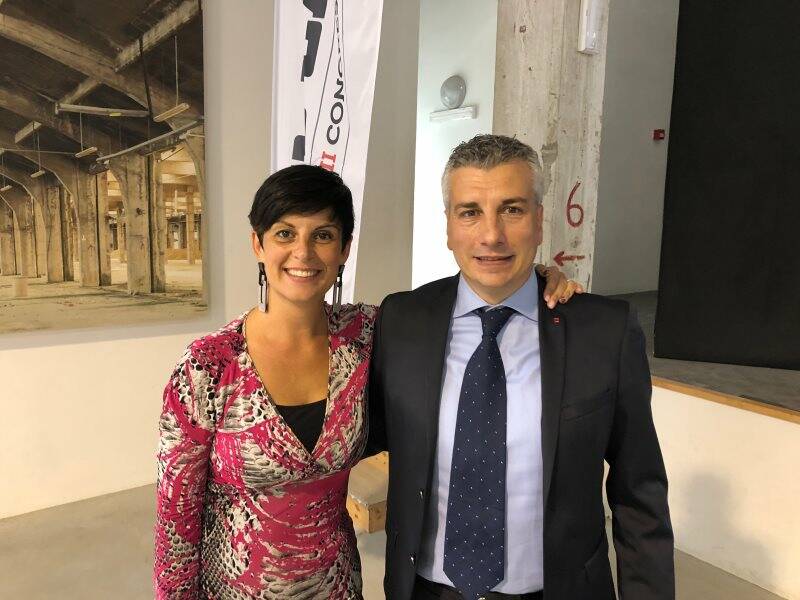 Lara Ghiglione con Daniele Lombardo