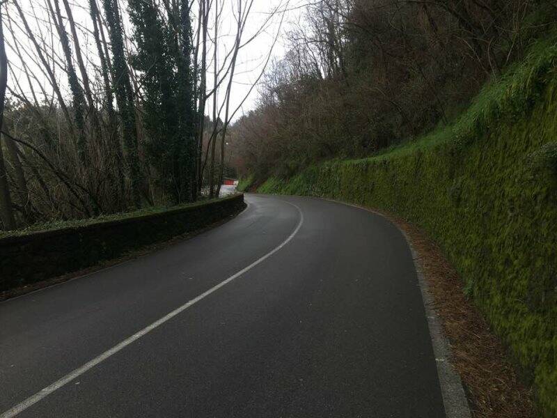 Pozzuolo, frana lungo la strada