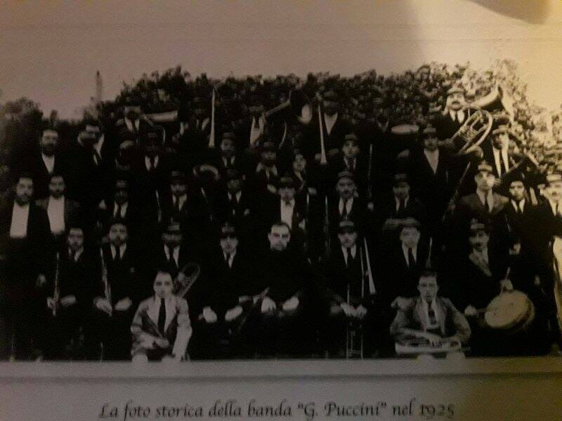 Banda musicale "Giacomo Puccini" nel 1925