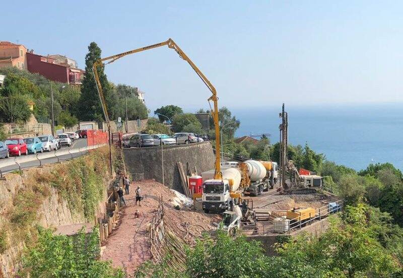 Parcheggio della Serra, cantiere