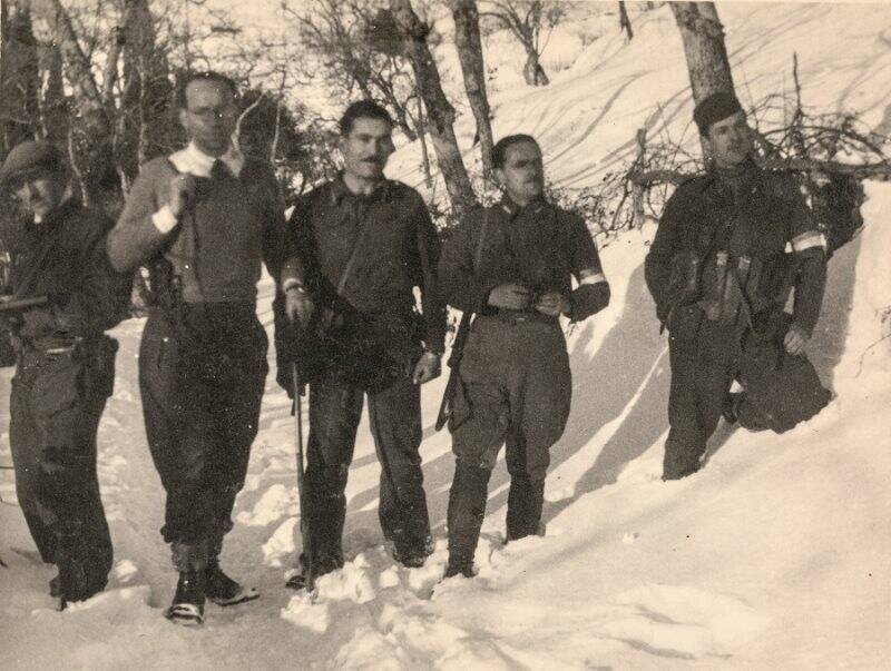 La Spezia , Monte Gottero, gennaio 1945: Partigiani del Comando della IV Zona Operativa