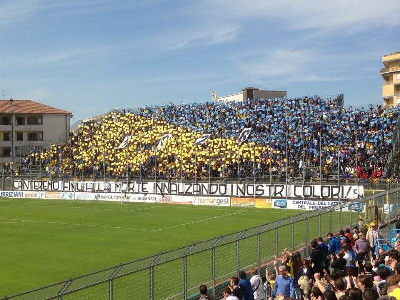 La curva del Frosinone