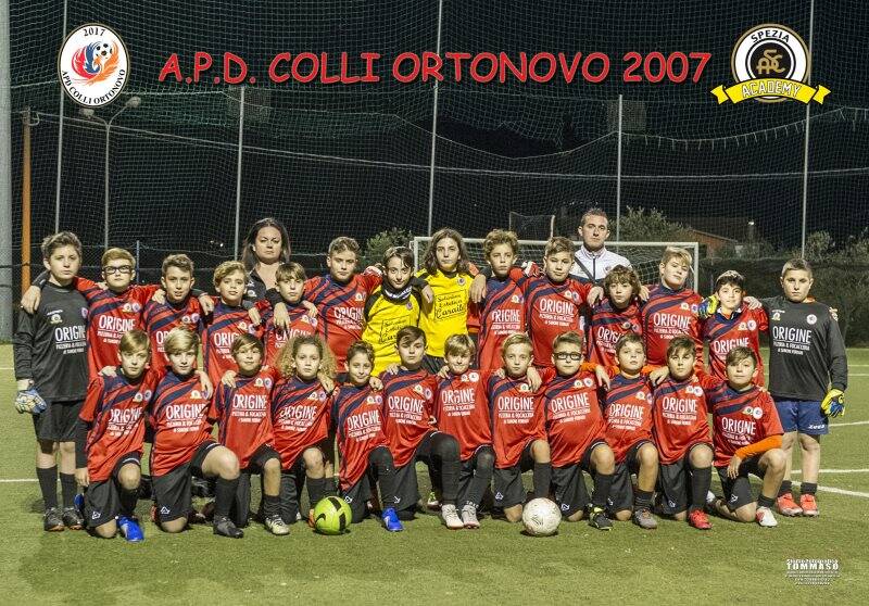 La formazione classe 2007 del Colli Ortonovo.