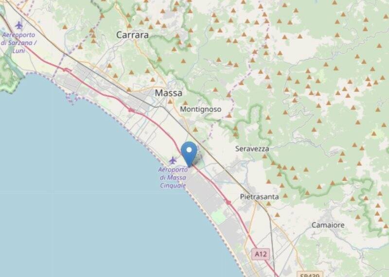 Scossa di terremoto in provincia di Massa Carrara. Alle 12.22 del 7 giugno 2019