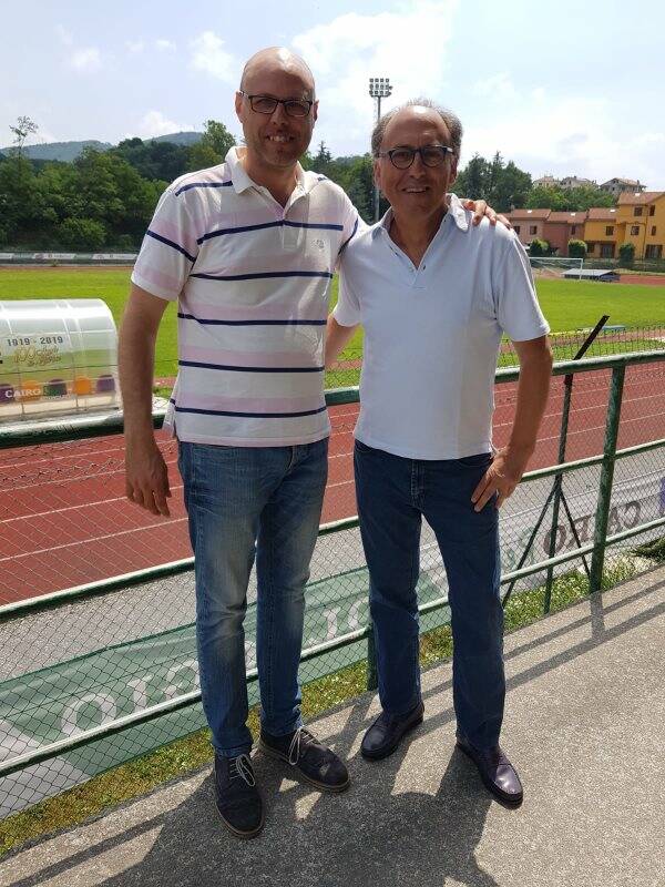 Il diesse della Cairese Giribone presenta il nuovo allenatore dei gialloblu Beppe Maisano.