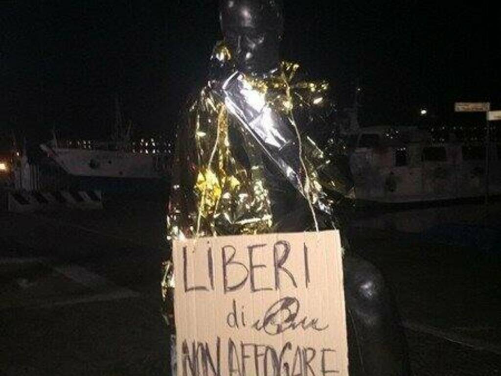 La protesta contro le politiche di Salvini e della Lega