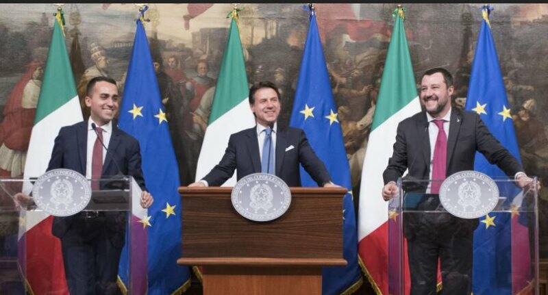 Luigi Di Maio, Giuseppe Conte, Matteo Salvini