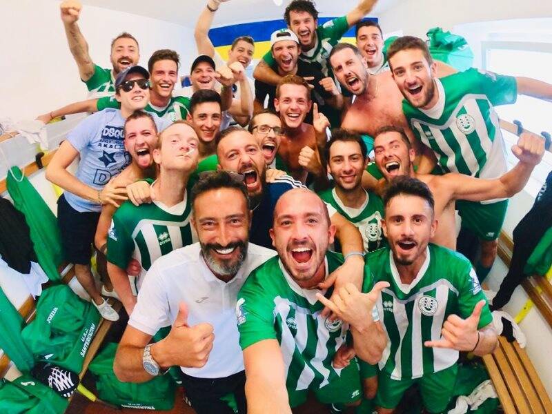 La Santerenzina festeggia il successo sulla Luni Calcio in Coppa Liguria.
