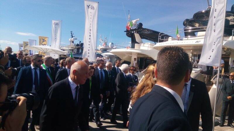 Mattarella al salone Nautico