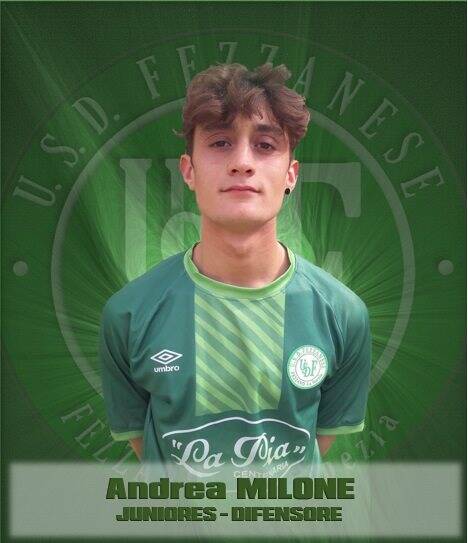 Andrea Milone, difensore classe '99 della Juniores della Fezzanese.