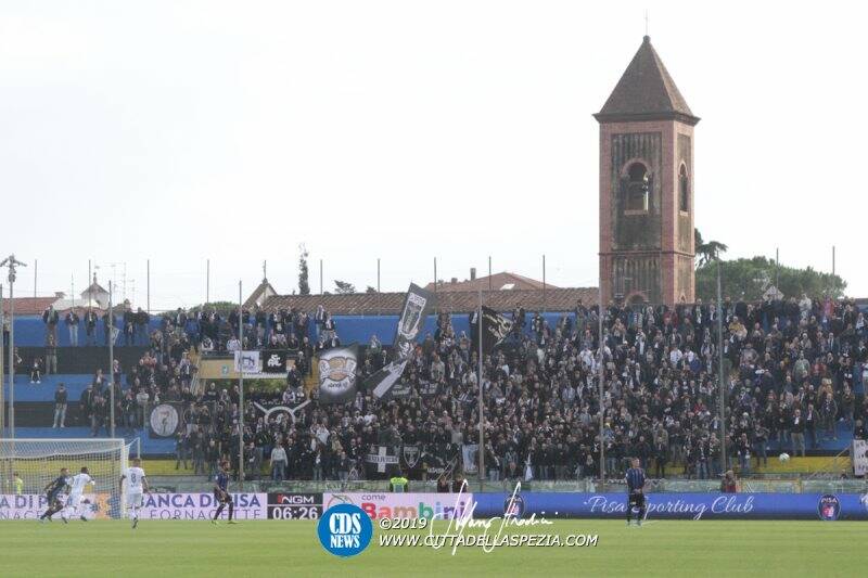 Tifosi spezzini in trasferta a Pisa