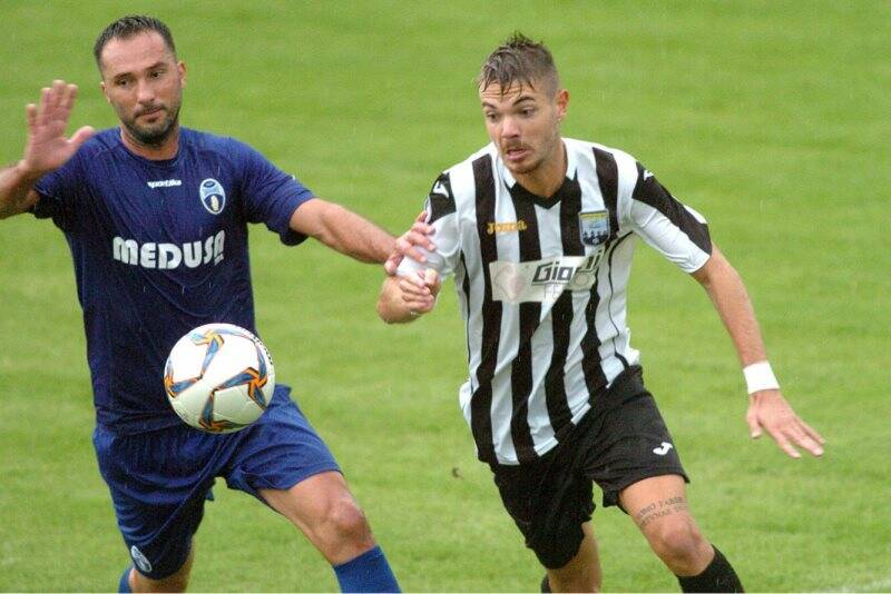 Andrea Parodi neo bomber del Sestri Levante qui con la maglia del Sansepolcro.