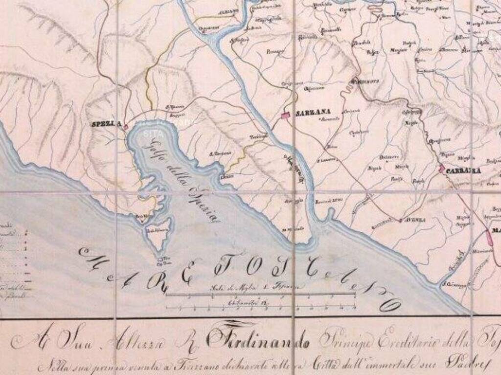 Carta Topografica della Lunigiana (1848)