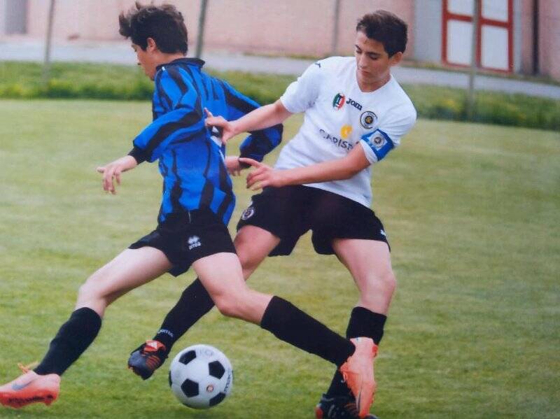 Nella foto Mattia Quaranta con la maglia dello Spezia