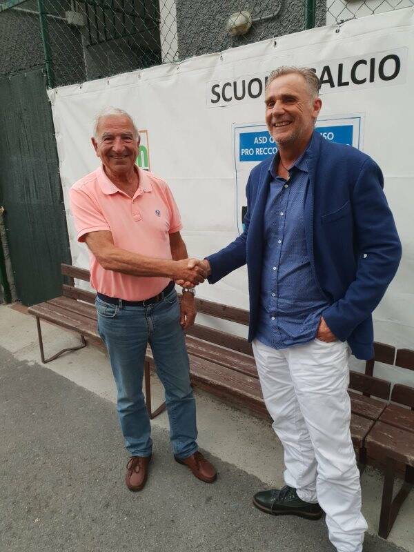 La presentazione di mister Foppiano da parte del Golfo Paradiso Prorecco Camogli.