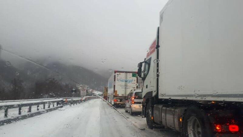 Neve in autostrada