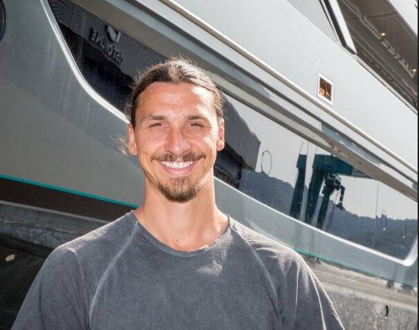 Ibrahimovic presso i cantieri Riva