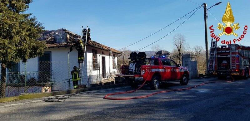 L'intervento dei Vigili del Fuoco 