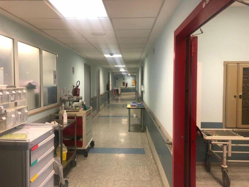 Ospedale San Bartolomeo, tre reparti senza più casi di Covid-19