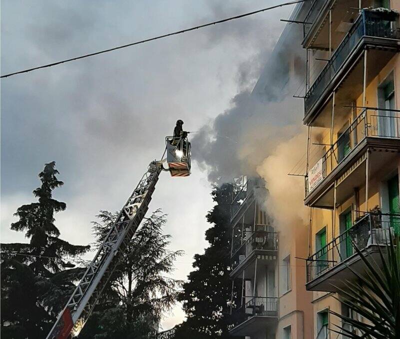 Melara, incendio in un appartamento