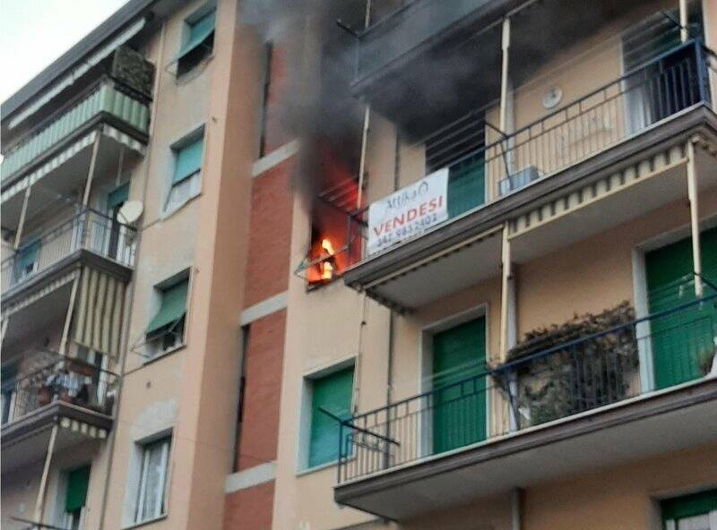 Melara, incendio in un appartamento